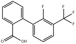 2-(2-Fluoro-3-trifluoromethylphenyl)benzoic acid Structure