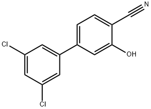 2-Cyano-5-(3,5-dichlorophenyl)phenol Structure