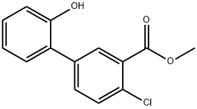 2-(4-Chloro-3-methoxycarbonylphenyl)phenol Structure