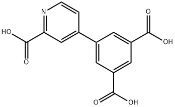 5-(2-carboxypyridin-4-yl)benzene-1,3-dicarboxylic acid Structure