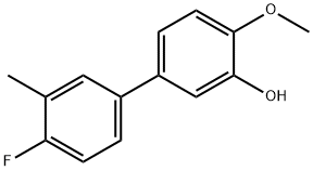 5-(4-Fluoro-3-methylphenyl)-2-methoxyphenol Structure