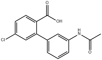 2-(3-Acetylaminophenyl)-4-chlorobenzoic acid Structure