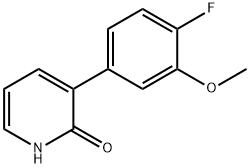 3-(4-Fluoro-3-methoxyphenyl)-2-hydroxypyridine Structure