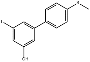3-Fluoro-5-(4-methylthiophenyl)phenol 구조식 이미지