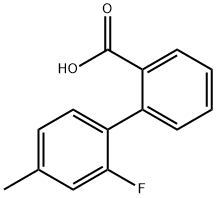 2-(2-Fluoro-4-methylphenyl)benzoic acid Structure