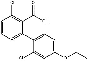 6-Chloro-2-(2-chloro-4-ethoxyphenyl)benzoic acid Structure