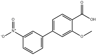 2-Methoxy-4-(3-nitrophenyl)benzoic acid Structure