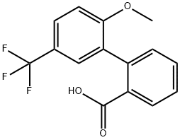 2-(2-Methoxy-5-trifluoromethylphenyl)benzoic acid Structure