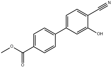 2-Cyano-5-(4-methoxycarbonylphenyl)phenol Structure