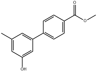 5-(4-Methoxycarbonylphenyl)-3-methylphenol Structure