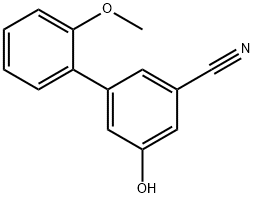 3-Cyano-5-(2-methoxyphenyl)phenol Structure