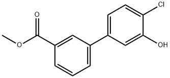 2-Chloro-5-(3-methoxycarbonylphenyl)phenol Structure