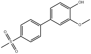 2-Methoxy-4-(4-methylsulfonylphenyl)phenol Structure