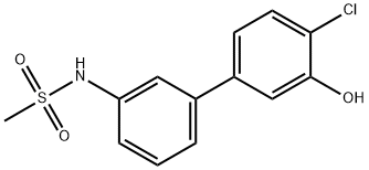 2-Chloro-5-(3-methylsulfonylaminophenyl)phenol Structure