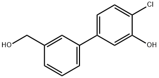 2-Chloro-5-(3-hydroxymethylphenyl)phenol Structure