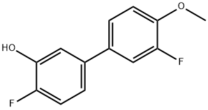 2-Fluoro-5-(3-fluoro-4-methoxyphenyl)phenol Structure