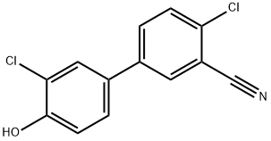 2-Chloro-4-(4-chloro-3-cyanophenyl)phenol Structure