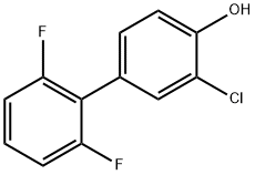 2-Chloro-4-(2,6-difluorophenyl)phenol Structure