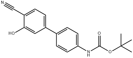 Carbamic acid, N-?(4'-?cyano-?3'-?hydroxy[1,?1'-?biphenyl]?-?4-?yl)?-?, 1,?1-?dimethylethyl ester Structure