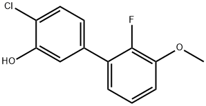 2-Chloro-5-(2-fluoro-3-methoxyphenyl)phenol Structure