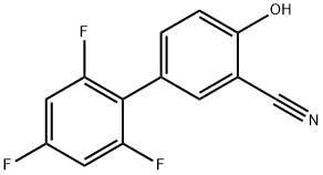 2-Cyano-4-(2,4,6-trifluorophenyl)phenol Structure