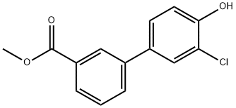 2-Chloro-4-(3-methoxycarbonylphenyl)phenol Structure