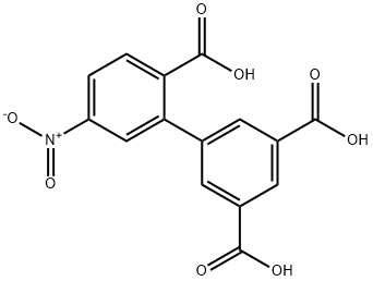 2-(3,5-Dicarboxyphenyl)-4-nitrobenzoic acid Structure