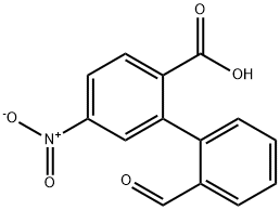 2-(2-Formylphenyl)-4-nitrobenzoic acid 구조식 이미지