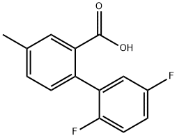 2-(2,5-Difluorophenyl)-5-methylbenzoic acid Structure