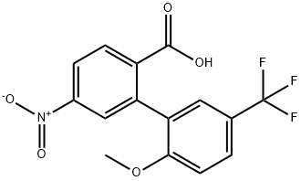 2-(2-Methoxy-5-trifluoromethylphenyl)-4-nitrobenzoic acid Structure