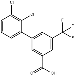 3-(2,3-Dichlorophenyl)-5-trifluoromethylbenzoic acid Structure