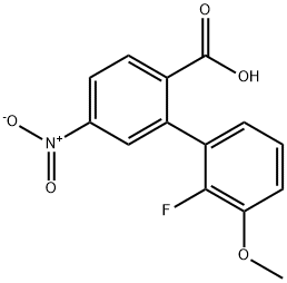 2-(2-Fluoro-3-methoxyphenyl)-4-nitrobenzoic acid Structure