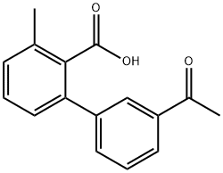 2-(3-Acetylphenyl)-6-methylbenzoic acid Structure