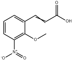 (E)-3-(2-methoxy-3-nitrophenyl)-2-propenoic acid Structure