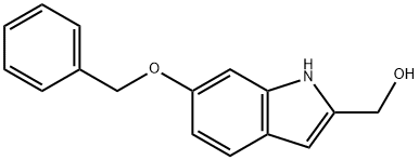 6-(benzyloxy)-1H-indol-2-yl]methanol Structure