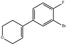 4-(3-bromo-4-fluorophenyl)-3,6-dihydro-2H-pyran Structure