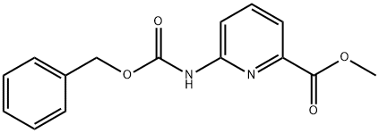 2-Pyridinecarboxylic acid, 6-[[(phenylmethoxy)carbonyl]amino]-, methyl ester Structure