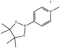 Pyridinium, 1-methyl-4-(4,4,5,5-tetramethyl-1,3,2-dioxaborolan-2-yl)-, iodide (1:1) Structure