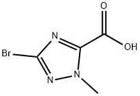 1H-1,2,4-Triazole-5-carboxylic acid, 3-bromo-1-methyl- Structure