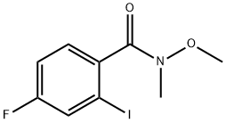 4-fluoro-2-iodo-N-methoxy-N-methylbenzamide Structure