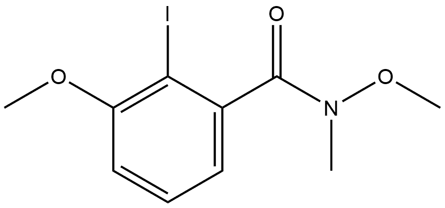 2-Iodo-N,3-dimethoxy-N-methylbenzamide Structure