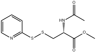 L-Alanine, N-acetyl-3-(2-pyridinyldithio)-, methyl ester Structure