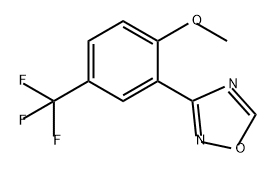 1,2,4-Oxadiazole, 3-[2-methoxy-5-(trifluoromethyl)phenyl]- Structure