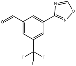 Benzaldehyde, 3-(1,2,4-oxadiazol-3-yl)-5-(trifluoromethyl)- Structure