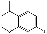 Benzene, 4-fluoro-2-methoxy-1-(1-methylethyl)- Structure