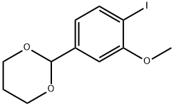 1,3-Dioxane, 2-(4-iodo-3-methoxyphenyl)- Structure