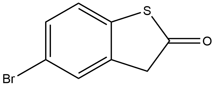Benzo[b]thiophen-2(3H)-one, 5-bromo- Structure