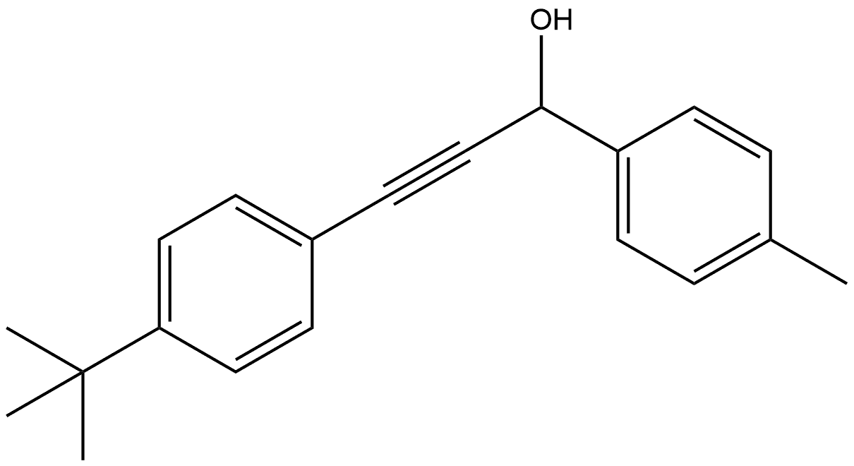 α-[2-[4-(1,1-Dimethylethyl)phenyl]ethynyl]-4-methylbenzenemethanol Structure