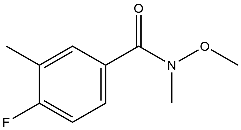 4-Fluoro-N-methoxy-N,3-dimethylbenzamide Structure