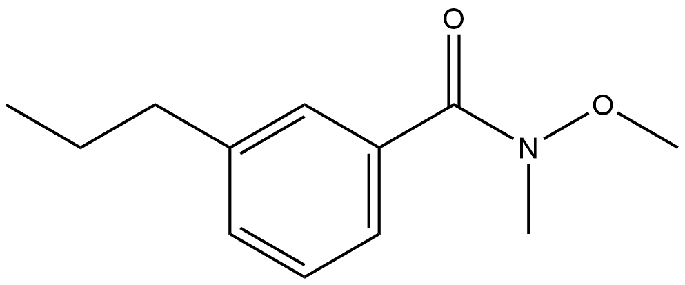 N-Methoxy-N-methyl-3-propylbenzamide Structure